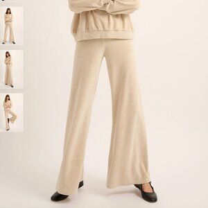 Suzie Kondi Oatmeal Velour Zephyra Pants